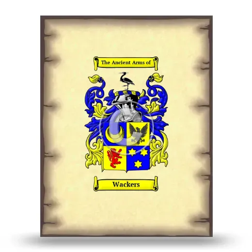 Wackers Coat of Arms Print