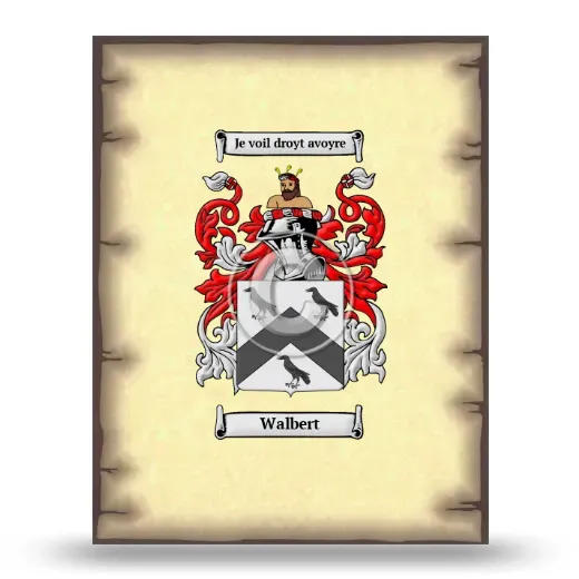 Walbert Coat of Arms Print