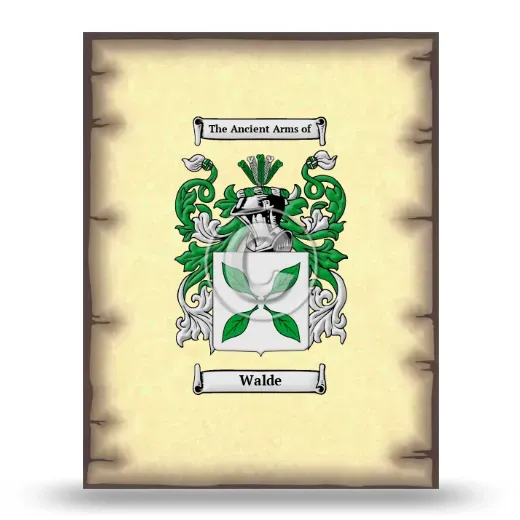 Walde Coat of Arms Print