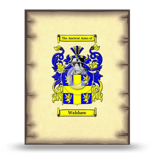 Walshaw Coat of Arms Print