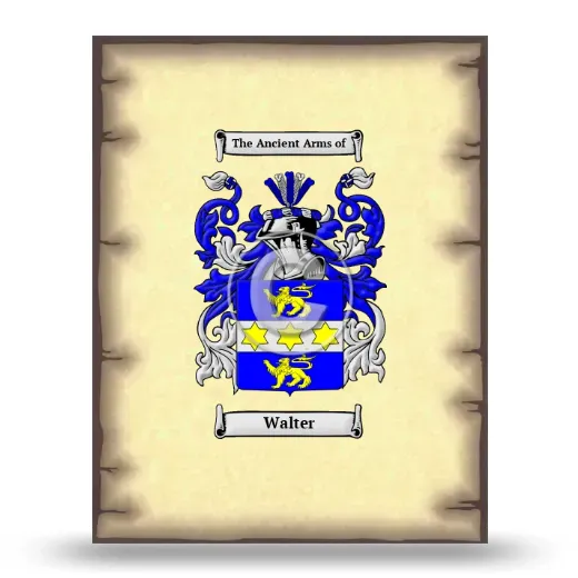 Walter Coat of Arms Print