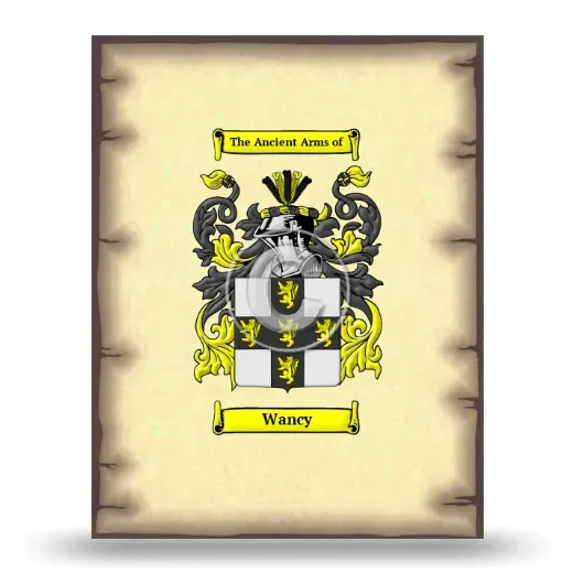 Wancy Coat of Arms Print