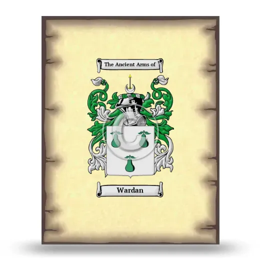 Wardan Coat of Arms Print