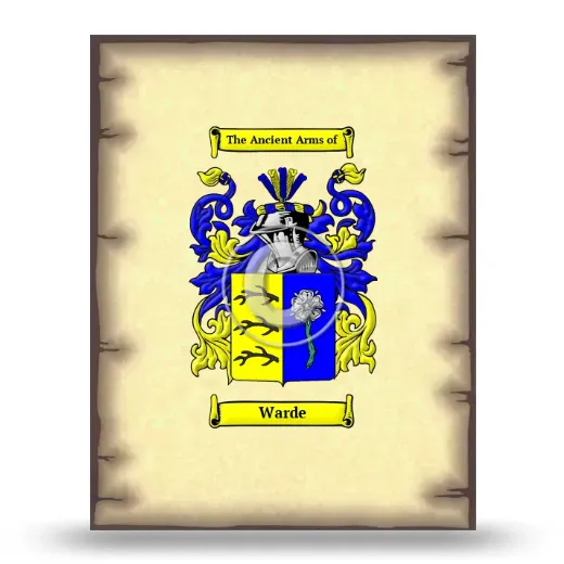 Warde Coat of Arms Print