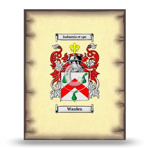 Warden Coat of Arms Print