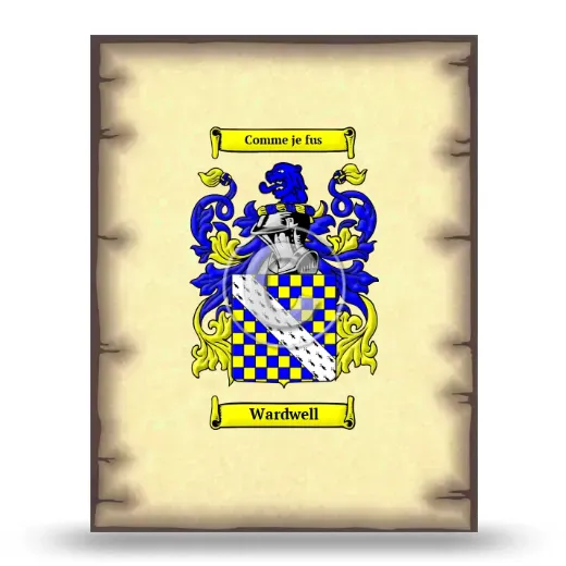 Wardwell Coat of Arms Print