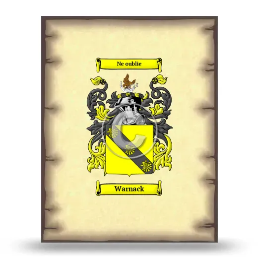Warnack Coat of Arms Print