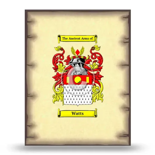 Watts Coat of Arms Print