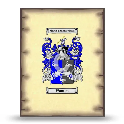 Wauton Coat of Arms Print