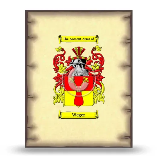 Weger Coat of Arms Print
