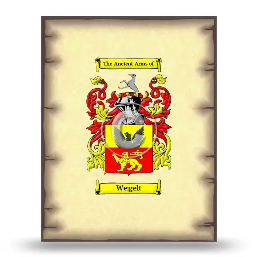 Weigelt Coat of Arms Print