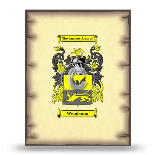 Weinbaum Coat of Arms Print