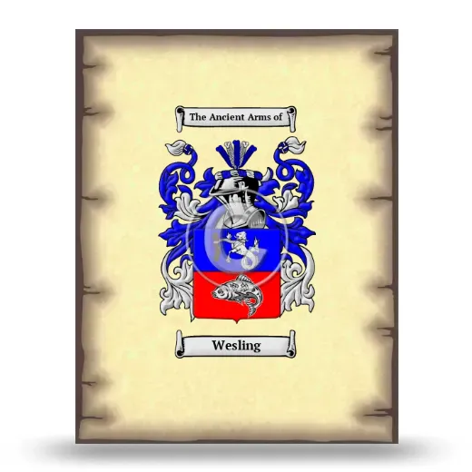 Wesling Coat of Arms Print