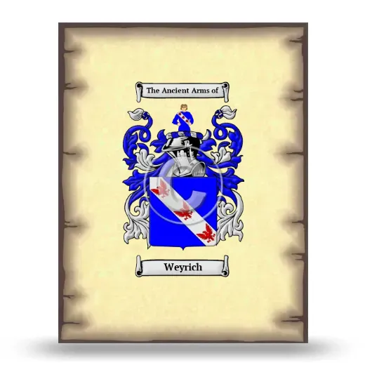 Weyrich Coat of Arms Print
