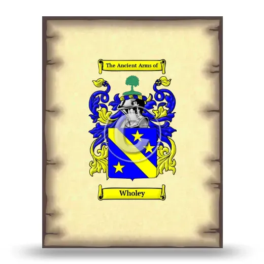 Wholey Coat of Arms Print