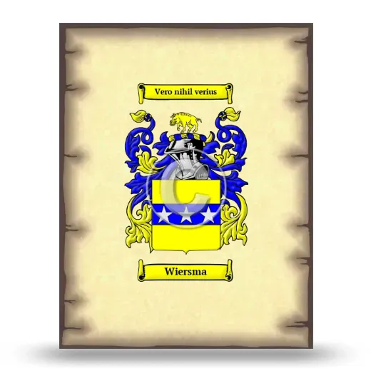 Wiersma Coat of Arms Print