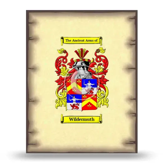 Wildermuth Coat of Arms Print