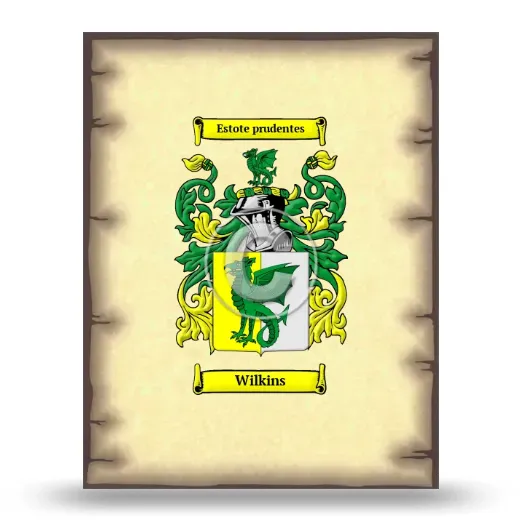 Wilkins Coat of Arms Print