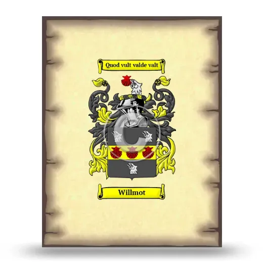 Willmot Coat of Arms Print