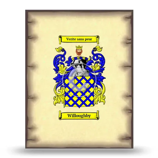 Willoughby Coat of Arms Print