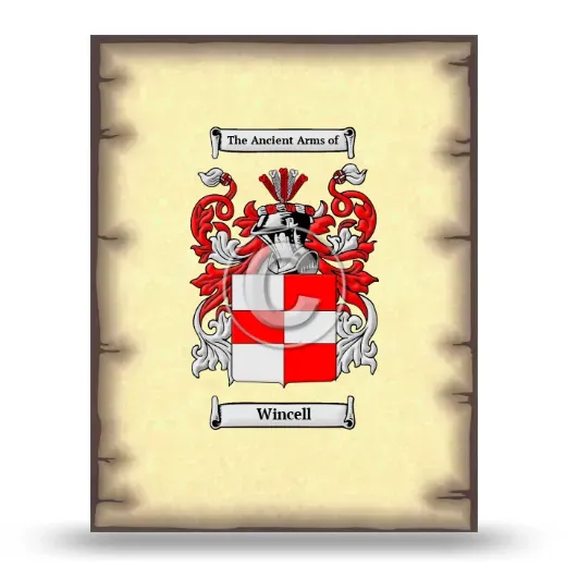Wincell Coat of Arms Print