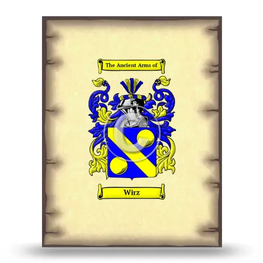 Wirz Coat of Arms Print