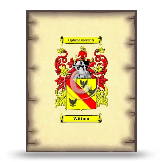 Wittam Coat of Arms Print