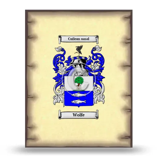 Wolfe Coat of Arms Print