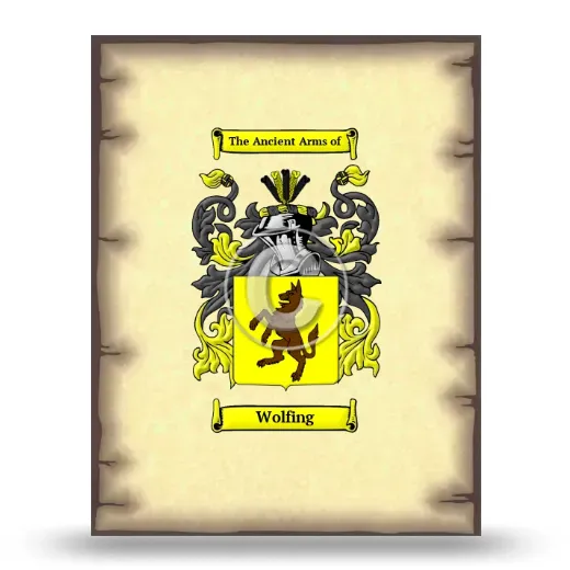 Wolfing Coat of Arms Print