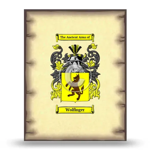 Wolfinger Coat of Arms Print