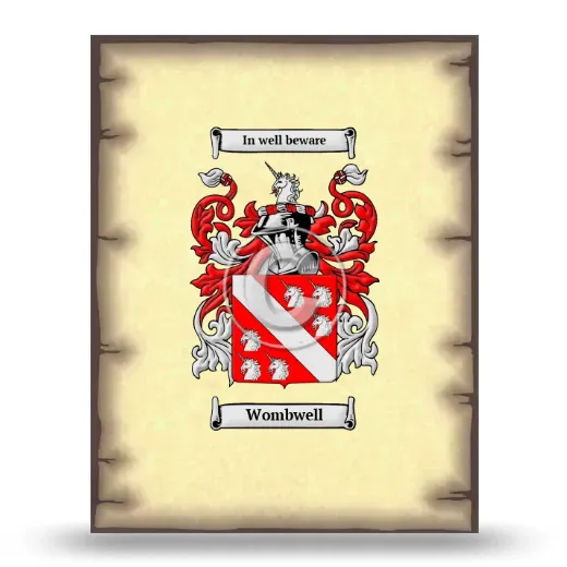 Wombwell Coat of Arms Print