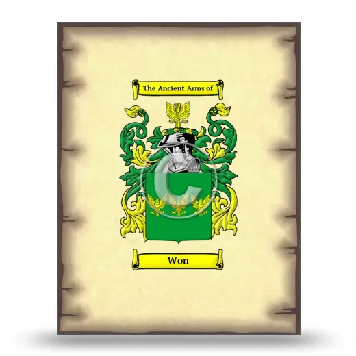 Won Coat of Arms Print