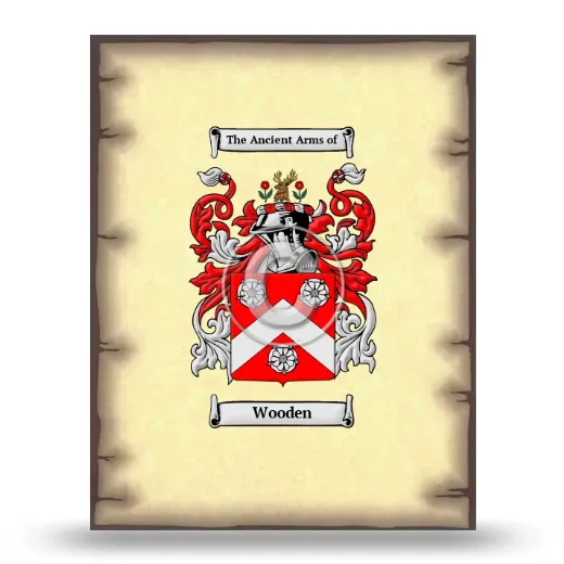 Wooden Coat of Arms Print
