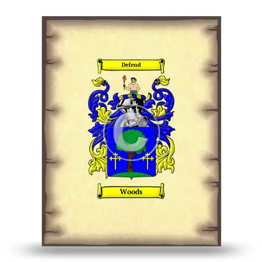 Woods Coat of Arms Print