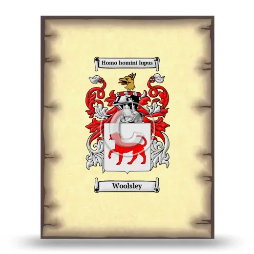 Woolsley Coat of Arms Print
