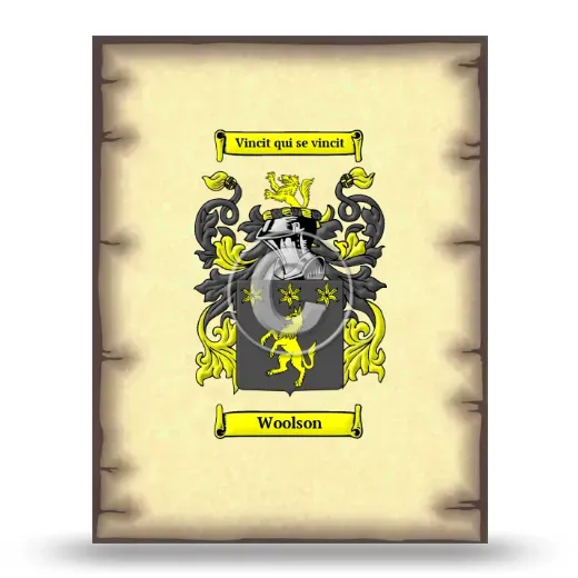 Woolson Coat of Arms Print