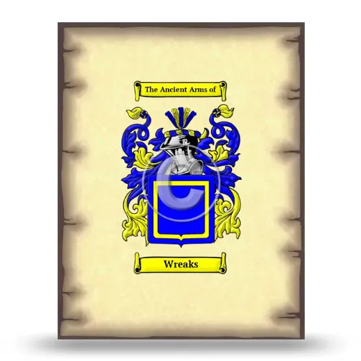 Wreaks Coat of Arms Print