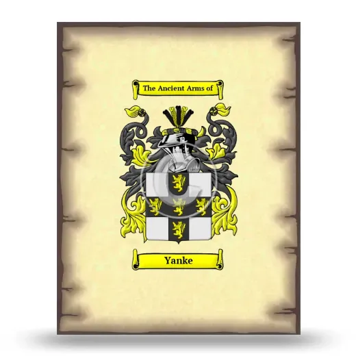 Yanke Coat of Arms Print
