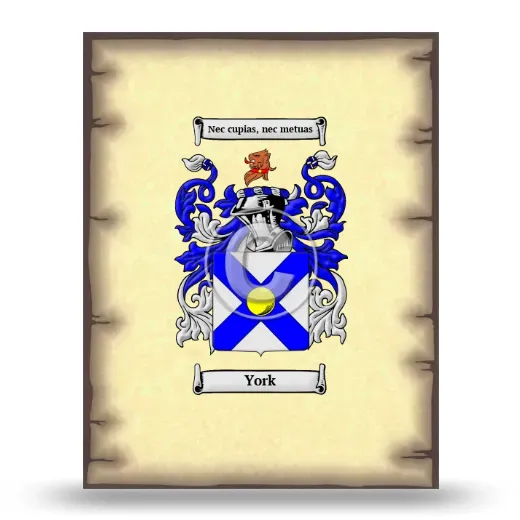 York Coat of Arms Print