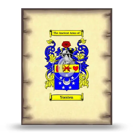 Yorsten Coat of Arms Print