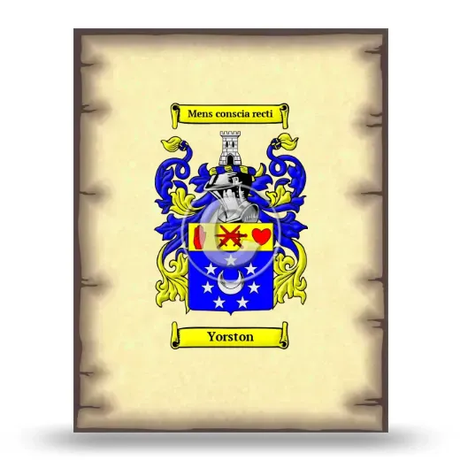 Yorston Coat of Arms Print
