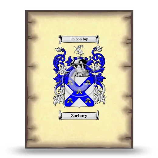 Zachary Coat of Arms Print