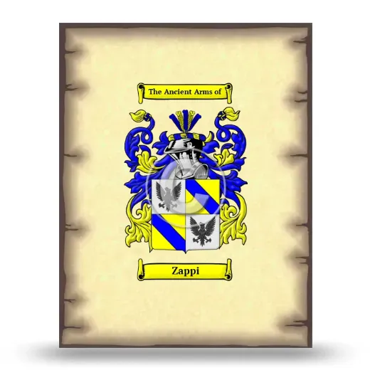 Zappi Coat of Arms Print