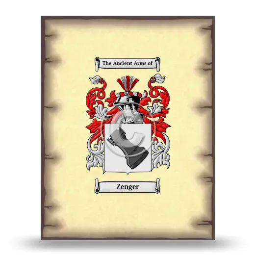 Zenger Coat of Arms Print
