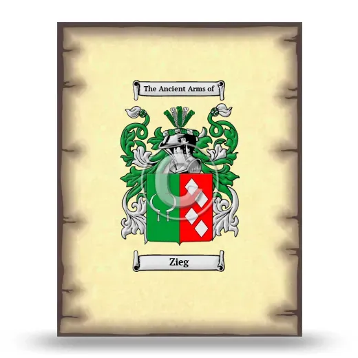 Zieg Coat of Arms Print