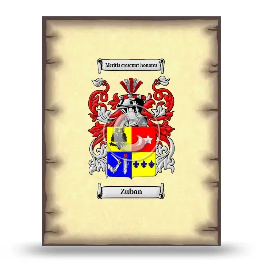 Zuban Coat of Arms Print