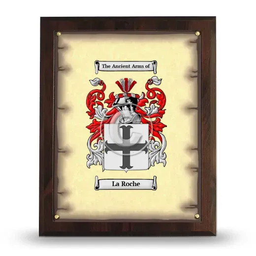 La Roche Coat of Arms Plaque