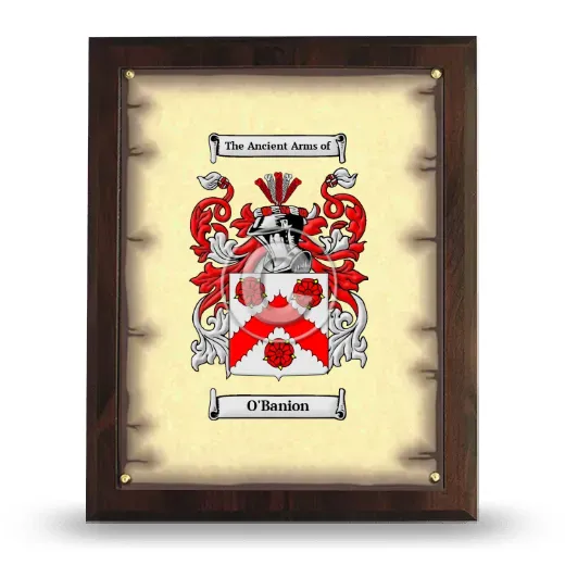 O'Banion Coat of Arms Plaque