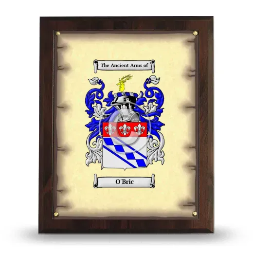 O'Bric Coat of Arms Plaque