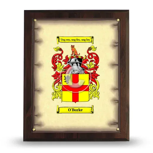 O'Burke Coat of Arms Plaque